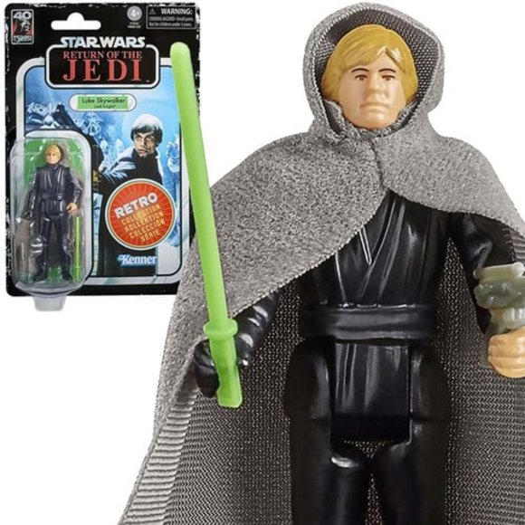 NEW!  Star Wars The Retro Collection Luke Skywalker (Jedi Knight) 3 3/4" Figure - Picture 1 of 5